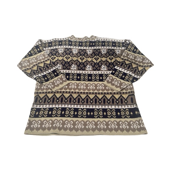 Vtg Arielle Woman's L Geometric Grandma Whimseygoth Glitter Knit Sweater - Picture 4 of 4